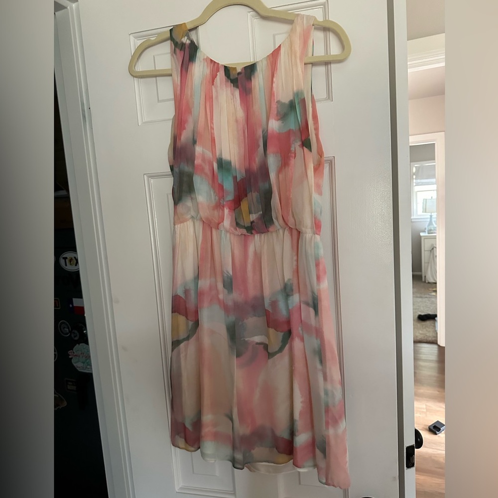 Colorful Sleeveless Dress watercolor